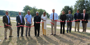 Photo of ribbon-cutting ceremony at Russell Branch Parkway
